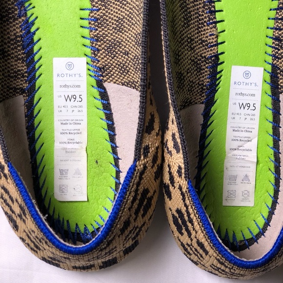 Rothy’s “The Point” leopard print flats. Excellent used condition - Picture 9 of 9